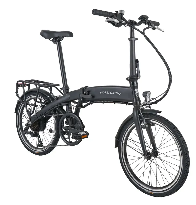 Falcon Flow Electric Folding Bike Black one size