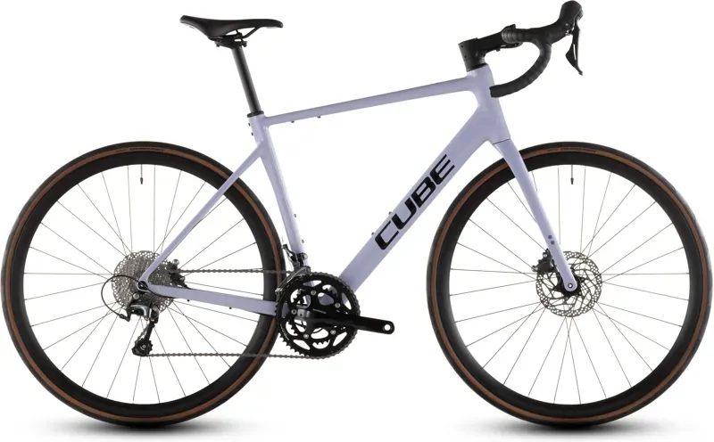 Cube Attain Race Road Bike In Cyclamen/Black