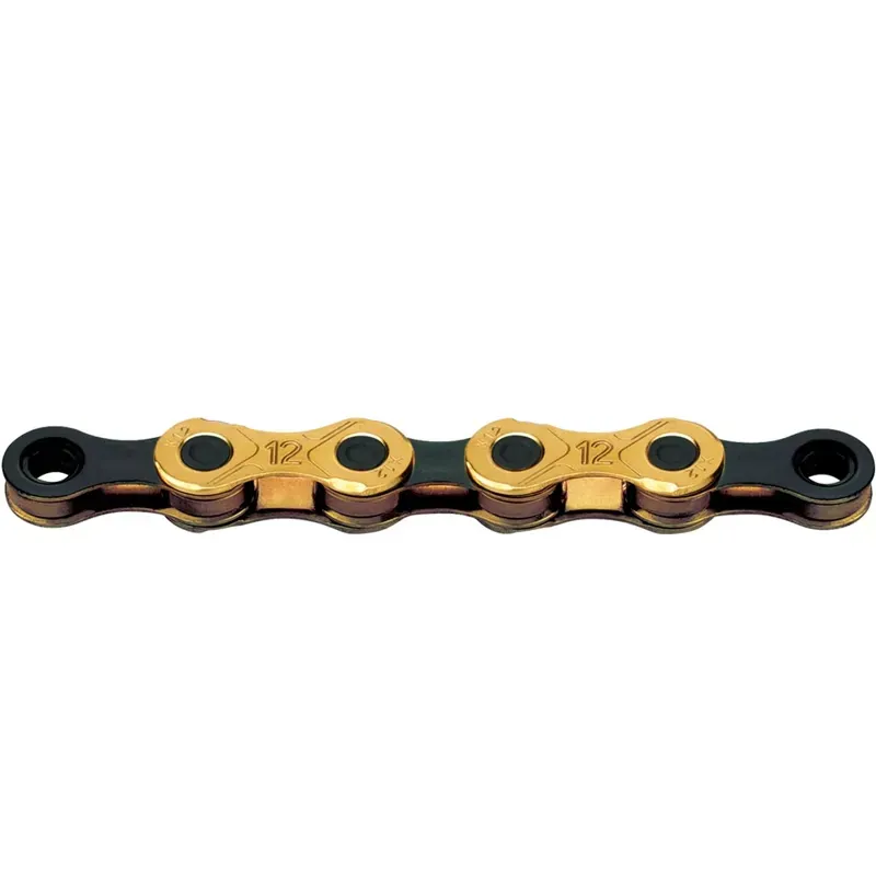 KMC X12 Ti-N 126L Waxed Chain in Gold/Black