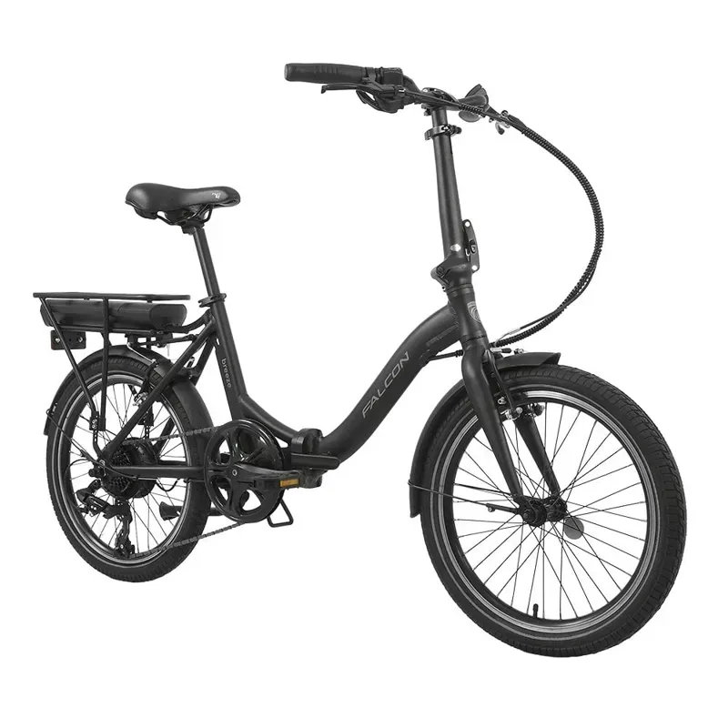 Falcon Breeze Low Step Electric Folding Bike in Black