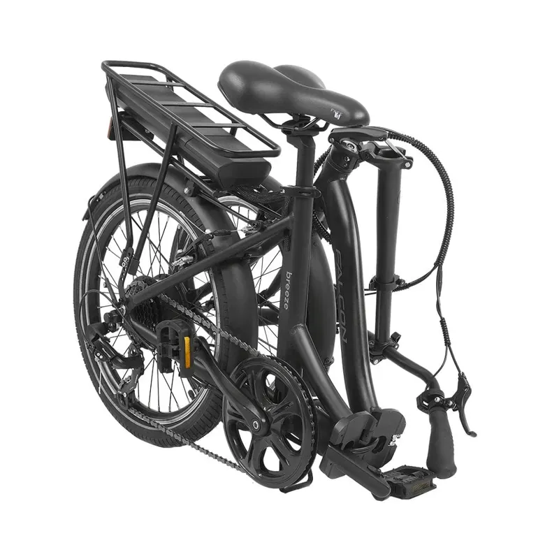Falcon Breeze Low Step Electric Folding Bike in Black-2