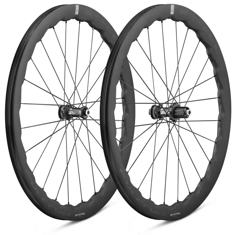 Fulcrum Sharq 42 Carbon Shimano HG11 T/L Disc Brake Road Wheelset BLACK 700c