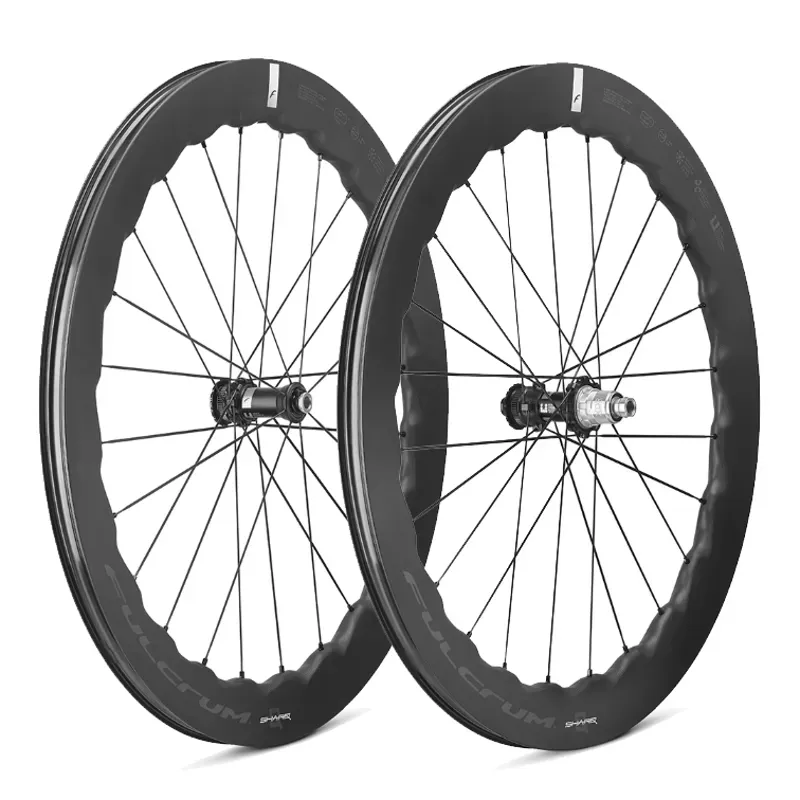 Fulcrum Sharq 57 Carbon Shimano HG11 T/L Disc Brake Road Wheelset BLACK 700c