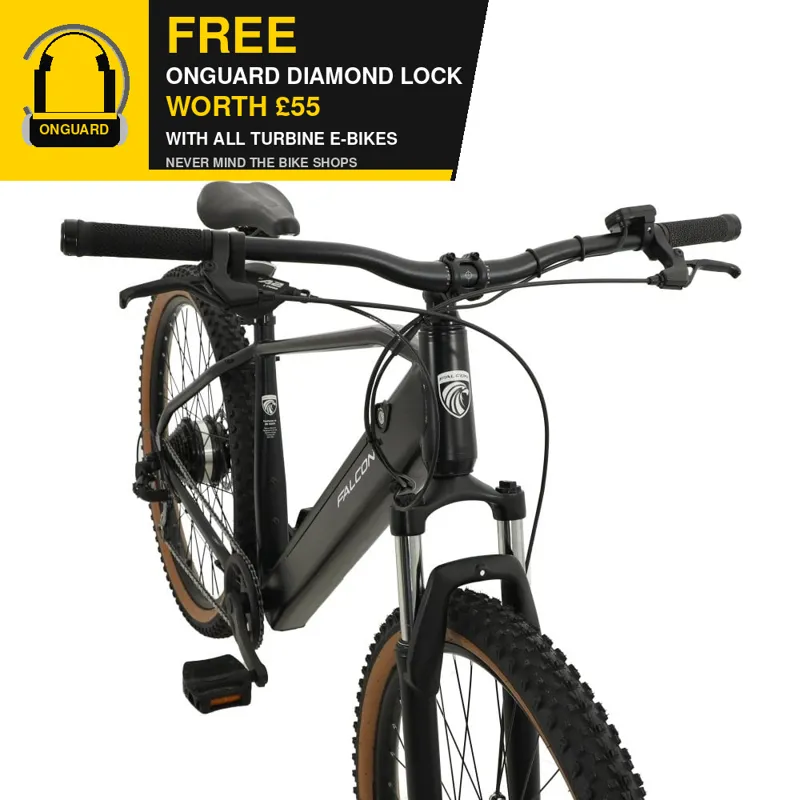 Falcon Turbine 27.5-inch Electric Mountain Bike in Black-1