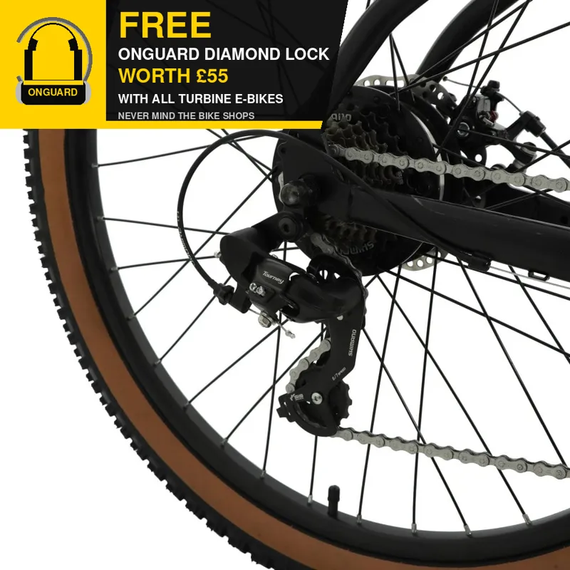 Falcon Turbine 27.5-inch Electric Mountain Bike in Black-2
