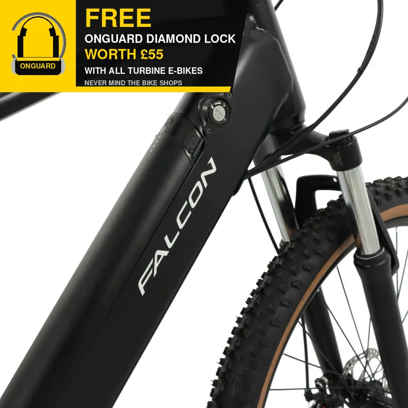 Falcon Turbine 27.5-inch Electric Mountain Bike in Black-4