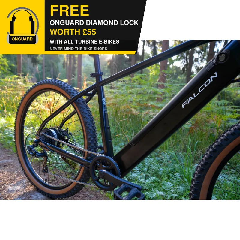 Falcon Turbine 27.5-inch Electric Mountain Bike in Black-9
