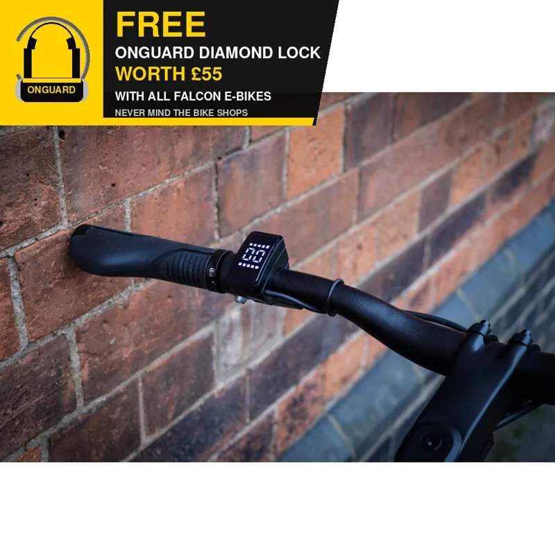 Falcon Zone Electric Hybrid Bike in Black-5