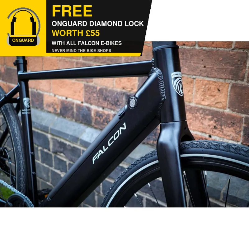 Falcon Zone Electric Hybrid Bike in Black-8