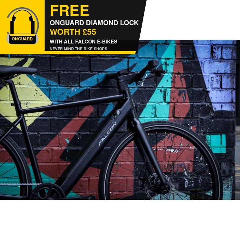 Falcon Zone Electric Hybrid Bike in Black-9