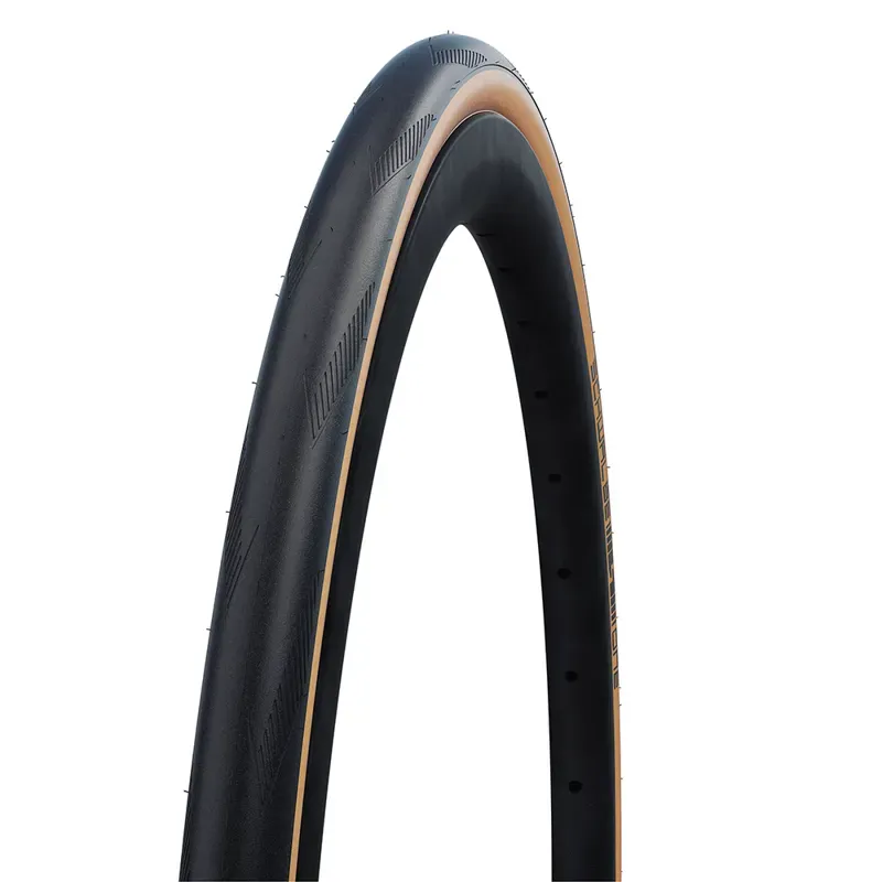 Schwalbe One 700x2 Tubeless Easy Tyre in Black/Skinwall